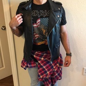 Men’s Faux leather vest